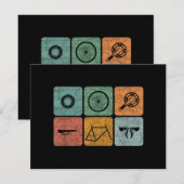 Biking fietsen  fietsenonderdelen fietsenlijst cad feestdagenkaart (Voorkant / Achterkant)