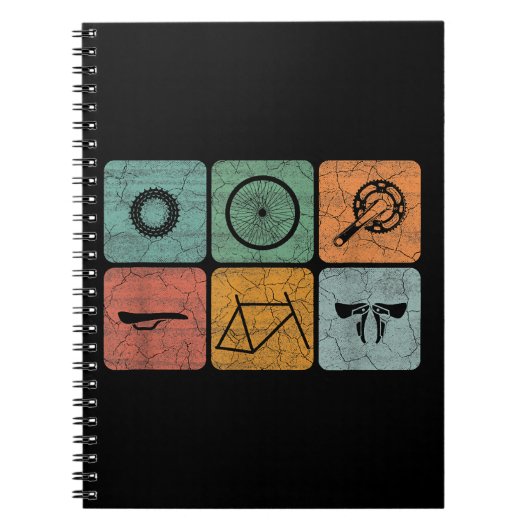 Biking fietsen  fietsenonderdelen fietsenlijst cad notitieboek (Voorkant)