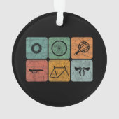 Biking fietsen  fietsenonderdelen fietsenlijst cad ornament (achterkant)