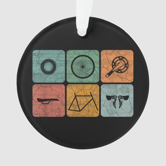 Biking fietsen  fietsenonderdelen fietsenlijst cad ornament (voorkant)