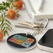 Biking fietsen fietsenonderdelen fietsenlijst cad sleutelhanger (Voorkant Rechts)