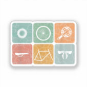 Biking fietsen  fietsenonderdelen fietsenlijst cad sticker (Voorkant)