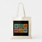 Biking fietsen  fietsenonderdelen fietsenlijst cad tote bag (Achterkant)