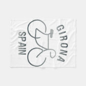 Biking Girona Spain Graphic  Fleece Deken (Voorkant (Horizontaal))