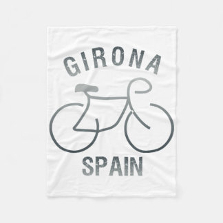 Biking Girona Spain Graphic Fleece Deken