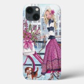 Biking in Amsterdam Girl - Iphone 7 plus hoesje (Achterkant)