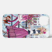 Biking in Amsterdam Girl - Iphone 7 plus hoesje (Achterkant (horizontaal))