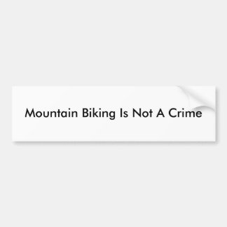 Biking in bergen is geen misdaad bumpersticker