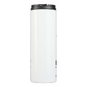 Biking in de bergen is mijn thermische thermische  thermosbeker (Achterkant)