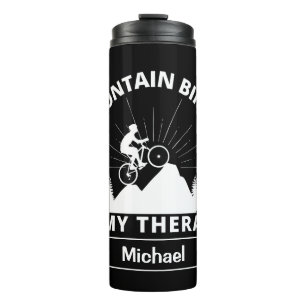 Biking in de bergen is mijn thermische thermische  thermosbeker