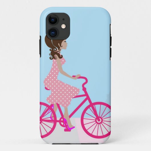 Biking in Paris iPhone 5/5S Hoesje (Achterkant)