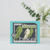 Biking Invasion Tshirts en Gifts Briefkaart (Staand voorkant)