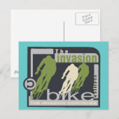 Biking Invasion Tshirts en Gifts Briefkaart (Voorkant / Achterkant)