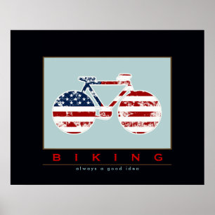 BIKING is altijd een goed idee Poster