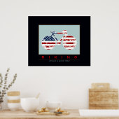 BIKING is altijd een goed idee Poster (Keuken)