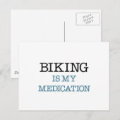 Biking is mijn medicatie briefkaart (Voorkant / Achterkant)