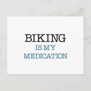 Biking is mijn medicatie briefkaart