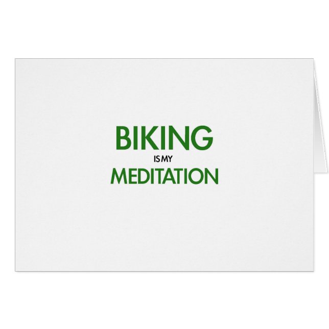 Biking is mijn Meditatie (Voorkant Horizontaal)