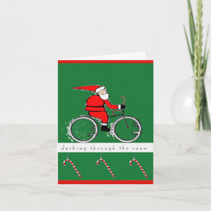 biking Kerstkaarten Feestdagen Kaart