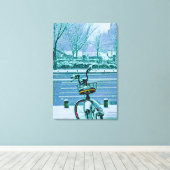Biking Lover Gift Canvas Afdruk (Insitu (Houten vloer))