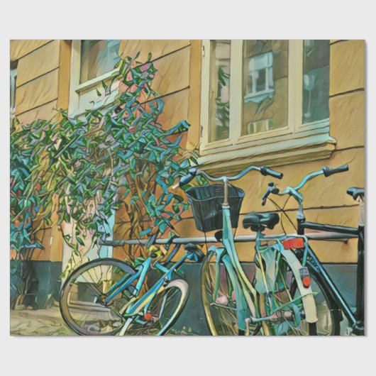 Biking Lover Gift | Fietsverf Cadeaupapier (Vlak)