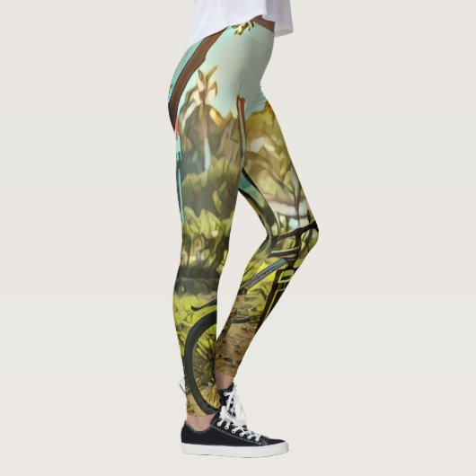 Biking Lover Gift | Fietsverf Leggings (Rechts)