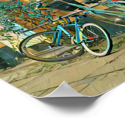 Biking Lover Gift | Fietsverf Poster (Hoek)