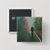 Biking Lover Gift | Fietsverf Vierkante Button 5,1 Cm (Voorkant /achterkant)