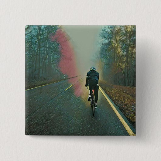 Biking Lover Gift | Fietsverf Vierkante Button 5,1 Cm (Voorkant)