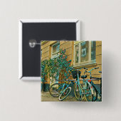 Biking Lover Gift | Fietsverf Vierkante Button 5,1 Cm (Voorkant /achterkant)