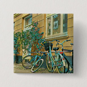 Biking Lover Gift Fietsverf Vierkante Button 5,1 Cm