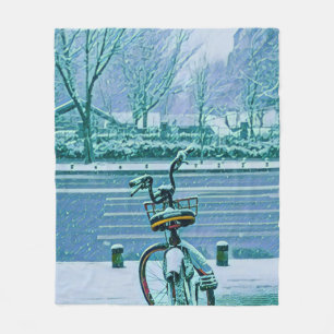 Biking Lover Gift Fleece Deken