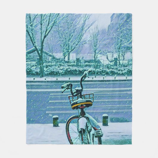Biking Lover Gift Fleece Deken (Voorkant)