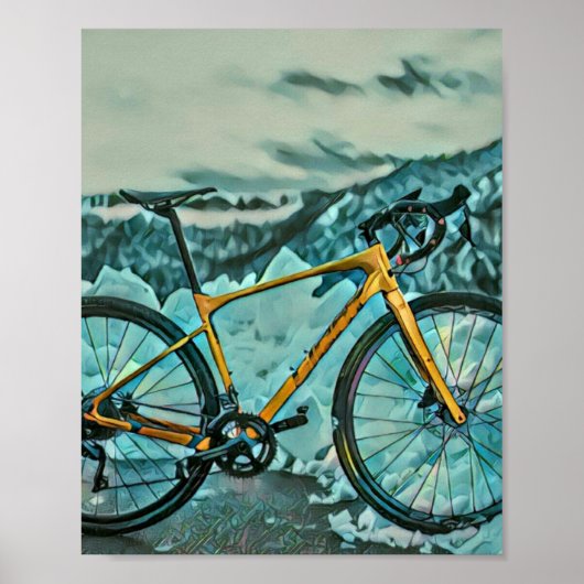 Biking Lover Gift Poster (Voorkant)