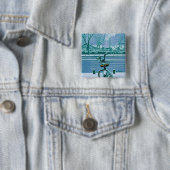 Biking Lover Gift Vierkante Button 5,1 Cm (In situ)