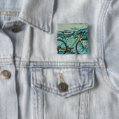 Biking Lover Gift Vierkante Button 5,1 Cm (In situ)