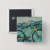 Biking Lover Gift Vierkante Button 5,1 Cm (Voorkant /achterkant)