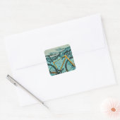 Biking Lover Gift Vierkante Sticker (Envelop)