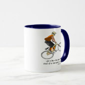 Biking met prijsopgave mok (Voorkant rechts)