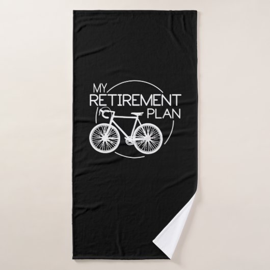 Biking My Retivation Plan Cycling Riding Bike Badhanddoek (Badhanddoek)