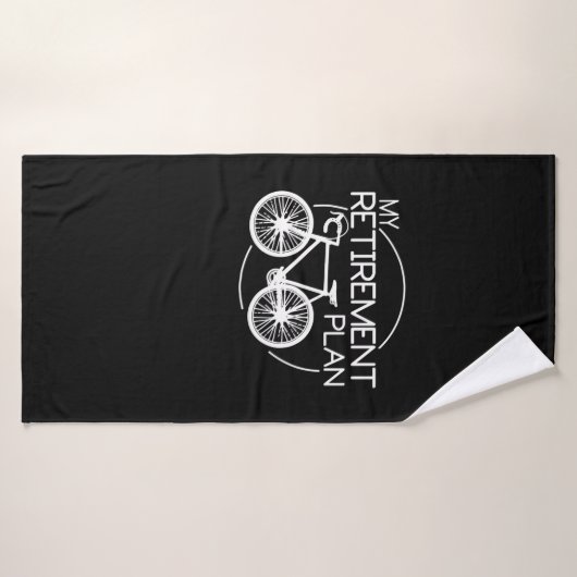 Biking My Retivation Plan Cycling Riding Bike Badhanddoek (Badhanddoek)