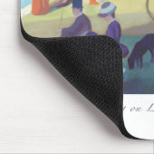 Biking op La Grande Jatte Mousepad Muismat (Hoek)