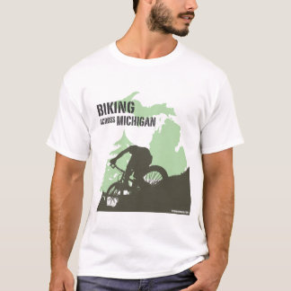 Biking over Michigan T-shirt