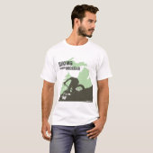 Biking over Michigan T-shirt (Voorkant volledig)