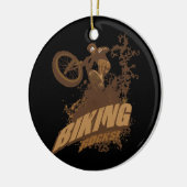 Biking Rocks. Keramisch Ornament (Links)