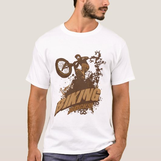 Biking Rocks. T-shirt (Voorkant)