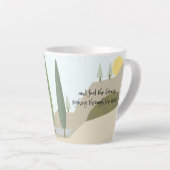 Biking through the countryside poetry mug latte mok (Rechterhoek)