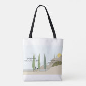 Biking through the countryside poetry tote bag (Achterkant)