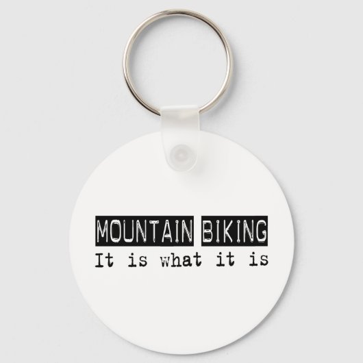 Biking van bergen is het sleutelhanger (Voorkant)