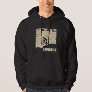 Biking van bergen naar beneden hoodie